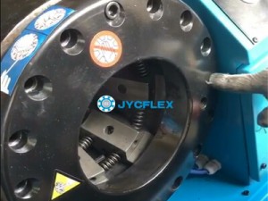 oil exchange 9 of digital hydraulic hose crimping machine